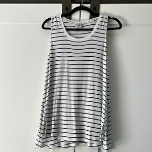 Cabi Black and White Striped top